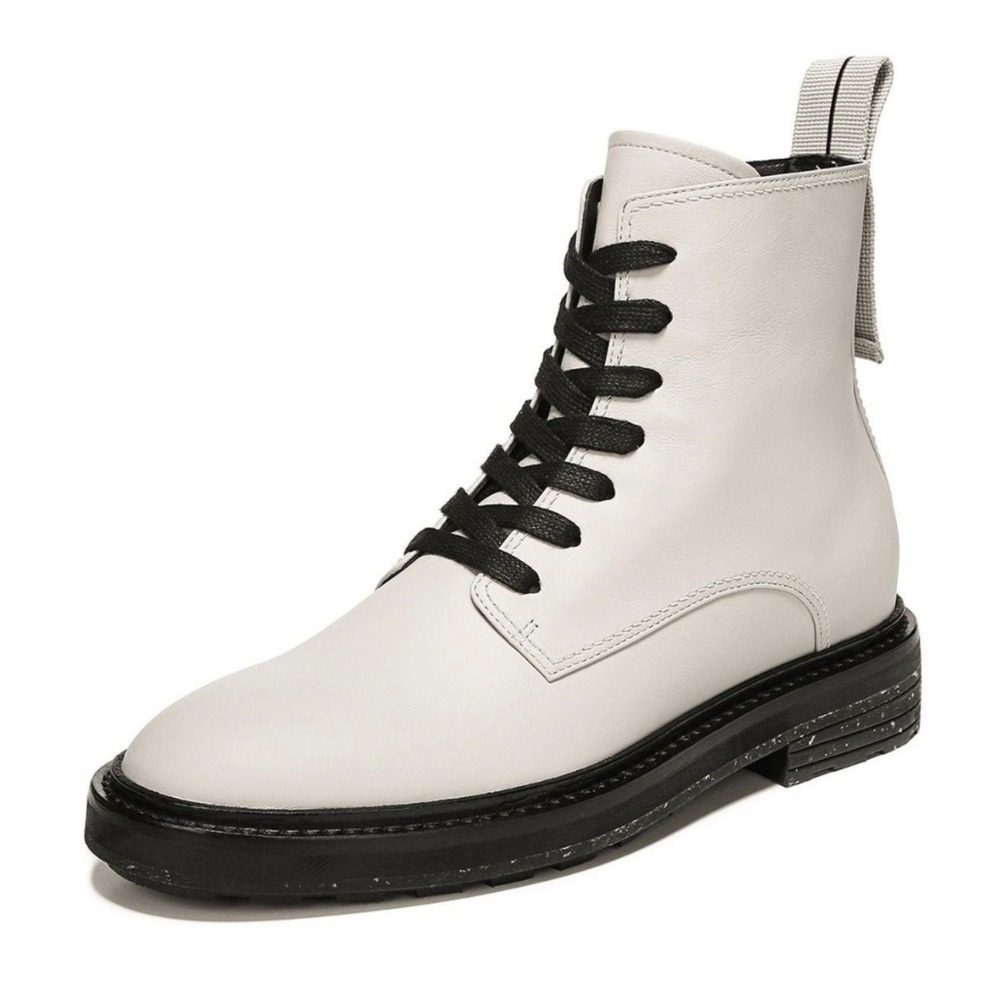 Via Spiga Kinley‎ Women's Leather Lace Up Ankle Boots Combat Booties Size 7.5